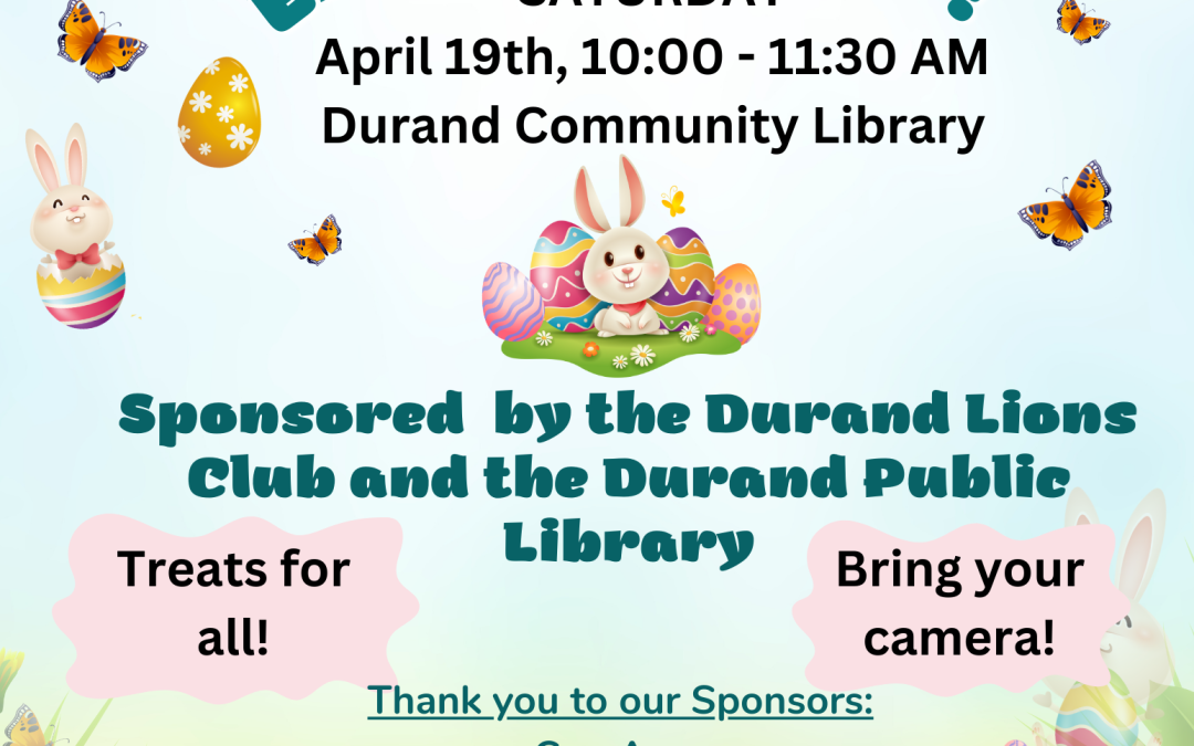 Easter Bunny at the library